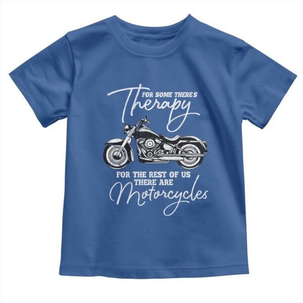motorcycle repair shop blue printed tshirt