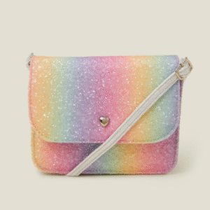 multi ombre rainbow cross body bag