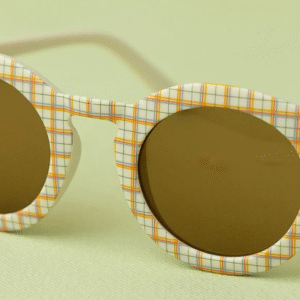 knotty ribbons unisex checkered sunglasses multi coloured