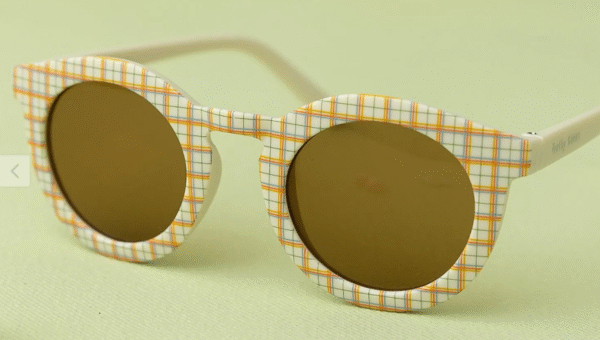 knotty ribbons unisex checkered sunglasses multi coloured