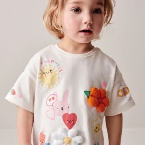 printed tshirt white color